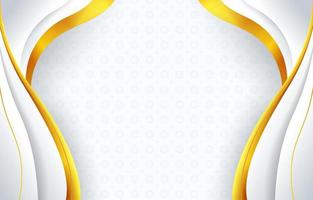 Gold and White Abstract Background vector