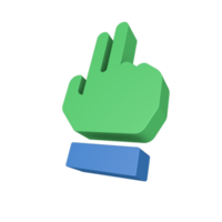 Icona del gesto della mano 3d png