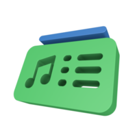 icono de la música 3d png