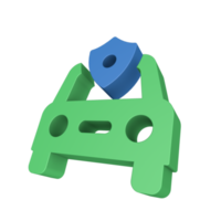 icono de seguro 3d png