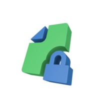 icono de procesamiento de datos 3d png