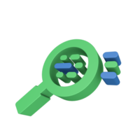 icono de procesamiento de datos 3d png