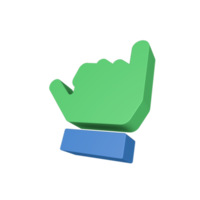 Icona del gesto della mano 3d png