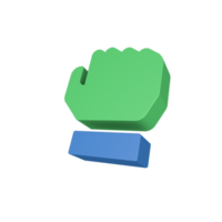 Icona del gesto della mano 3d png