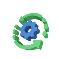 icono de procesamiento de datos 3d png