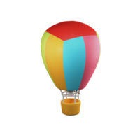 ilustração 3d de viagens de balão de ar png
