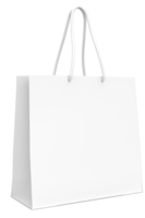 maqueta de bolsa de compras blanca en blanco png