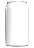 latas realistas brancas para maquete. refrigerante pode simular.