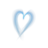 The abstract heart is transparent, bright and airy png