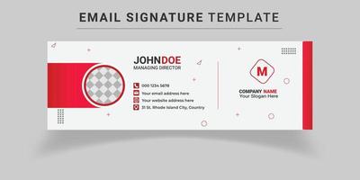 Email Signature Templates vector