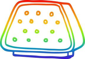 rainbow gradient line drawing cartoon intercom vector