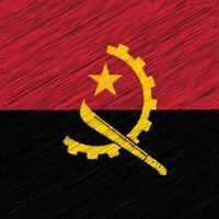 Angola Independence Day 11 November, Square Flag Design vector