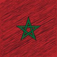 Morocco Independence Day 18 November, Square Flag Design vector