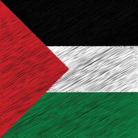 Palestine National Day 15 November, Square Flag Design vector