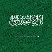 día nacional de arabia saudita 23 de septiembre, diseño de bandera cuadrada vector