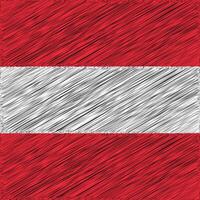 Austria National Day 26 October, Square Flag Design vector