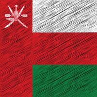 Oman National Day 18th November, Square Flag Design vector