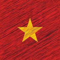 Vietnam Independence Day 2 September, Square Flag Design vector