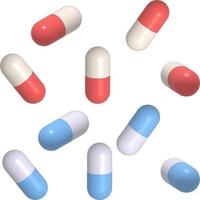 pills, drug icon isolated illustration vector