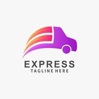 Express delivery logo design vector