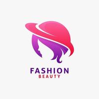 diseño de logotipo de belleza y moda vector