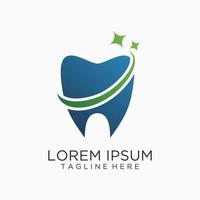 Dental care logo design vector