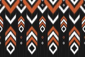 patrón abstracto sin costuras ikat. étnico geométrico en tribal. diseño para fondo, ilustración, envoltura, ropa, batik, tela, bordado. vector