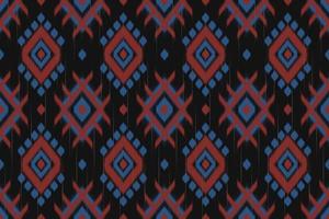 Ikat ethnic seamless pattern. Design for background, wallpaper, vector illustration, fabric, clothing, batik, carpet, embroidery.