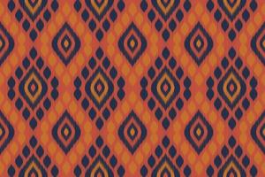 Beautiful ikat seamless pattern. Ethnic oriental style. Design for background, illustration, wrapping, clothing, batik, fabric, embroidery. vector