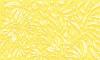 yellow white abstract leaf vector background