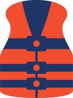 Life Jacket Color Icon vector