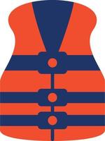 Life Jacket Color Icon vector