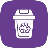 Dustbin Color Icon vector