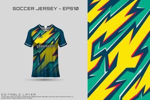 Sports jersey and t-shirt template sports jersey design vector. Sports design for football, racing, gaming jersey. Vector. vector