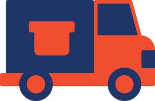 Delivery Truck Color Icon vector