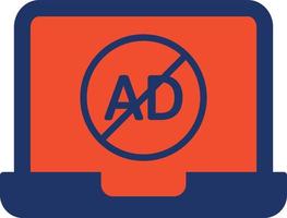 AD Block Color Icon vector