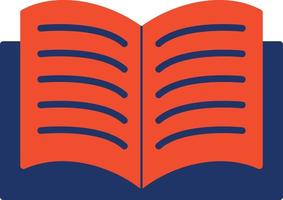 Open Book Color Icon vector