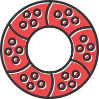 Simit Filled Retro vector