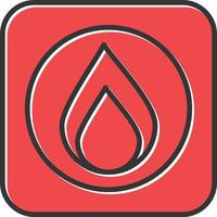 Emergency Button Filled Retro vector