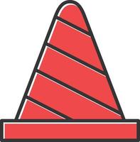 Cone Filled Retro vector