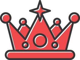 Crown Filled Retro vector