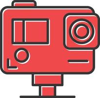 Action Camera Filled Retro vector