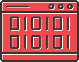 Coding  Filled Retro vector