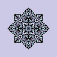 Mandala art abstract colorful unique style pattern premium vector