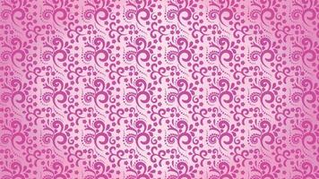 Hand drawn vintage decorative seamless floral pattern pink background. vector