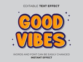 good vibes text effect