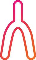 Wishbone Vector Icon Design Illustration