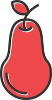 Pear Filled Icon vector