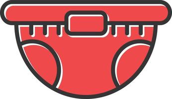 Diaper Filled Icon vector