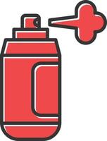 Spray Paint Filled Icon vector